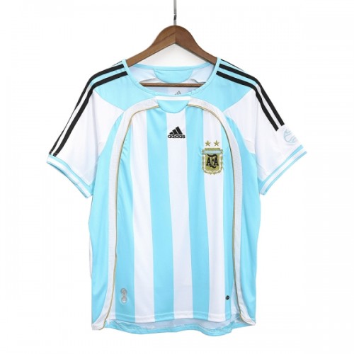 Original Fußballtrikot Argentinien 2006 Heimtrikot Retro Für Herren Original Fußballtrikot Argentinien 2006 Heimtrikot Retro Für Herren